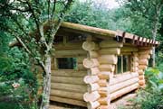 Log Cabin. Sustainable eco-friendly woodland buildings