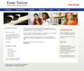 Exam Tuition Website Screen Grab