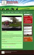 Mid Wales Vintage Machinery Club website Design screen grab