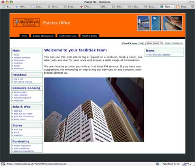 Estates Office Website Design project screenshot