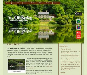 Rectory on the Lake website Screen Grab